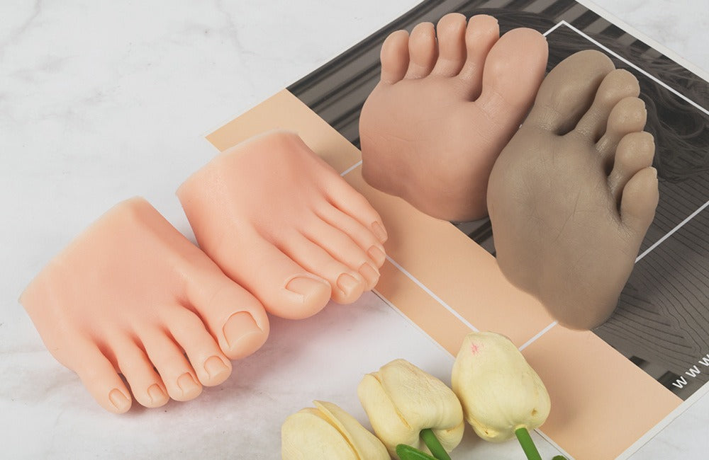 Silicone Nail Practice Foot Model – Realistic Pedicure Training Tool