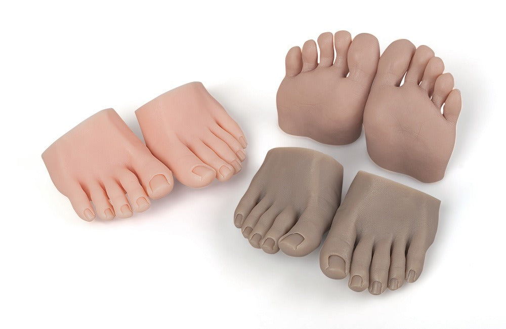 Silicone Nail Practice Foot Model – Realistic Pedicure Training Tool