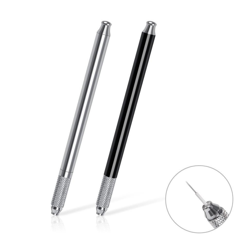 Single-Ended Slim-Waist Manual PMU Pen – Cross-Slot Microblading Blade Holder
