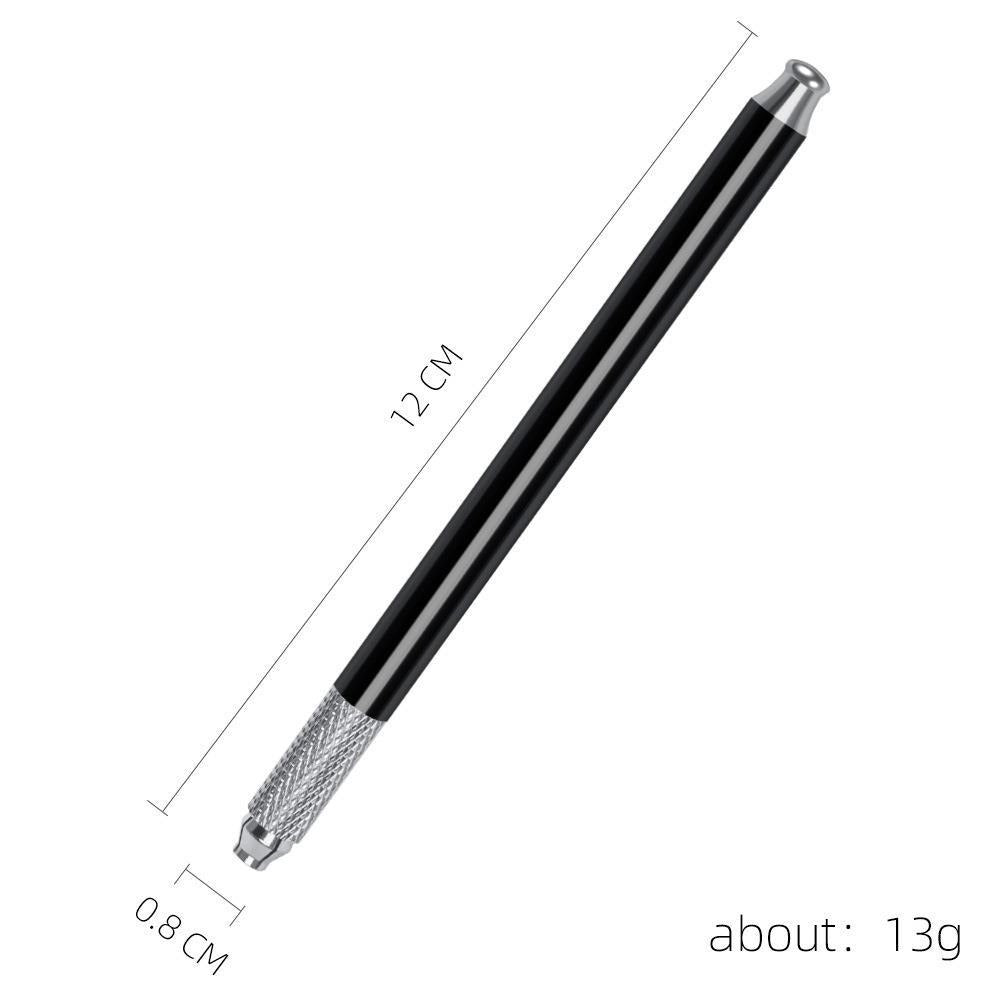 Single-Ended Slim-Waist Manual PMU Pen – Cross-Slot Microblading Blade Holder