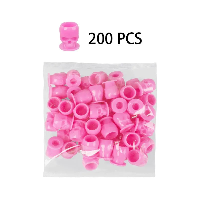 Skull Pigment Cups – PMU Tattoo Ink & Lash Adhesive Holder Cups