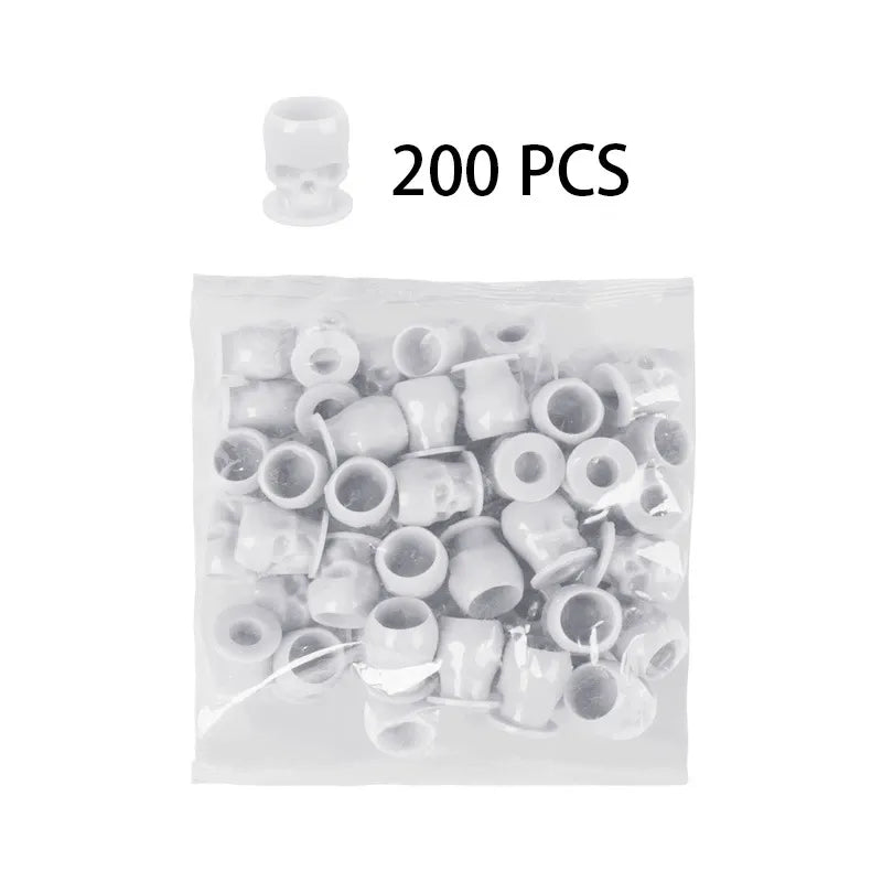 Skull Pigment Cups – PMU Tattoo Ink & Lash Adhesive Holder Cups