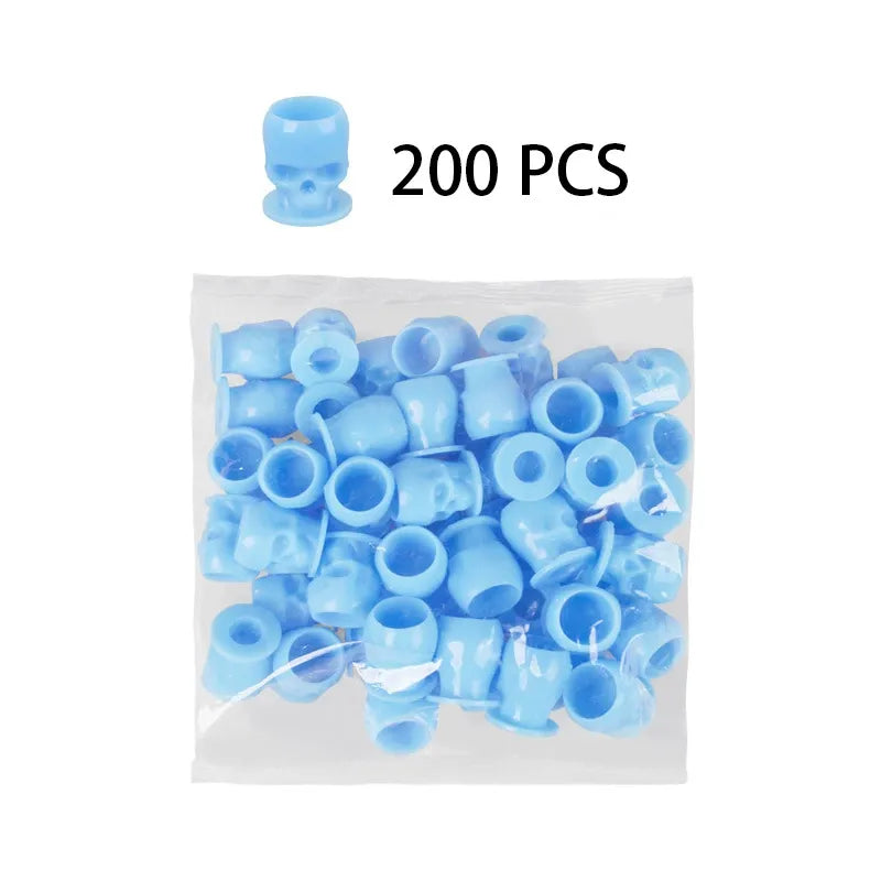 Skull Pigment Cups – PMU Tattoo Ink & Lash Adhesive Holder Cups