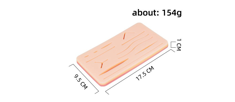 Suture Practice Silicone Skin Pads | Wound Closure Training Module Set (5 Models)