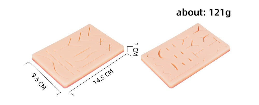 Suture Practice Silicone Skin Pads | Wound Closure Training Module Set (5 Models)