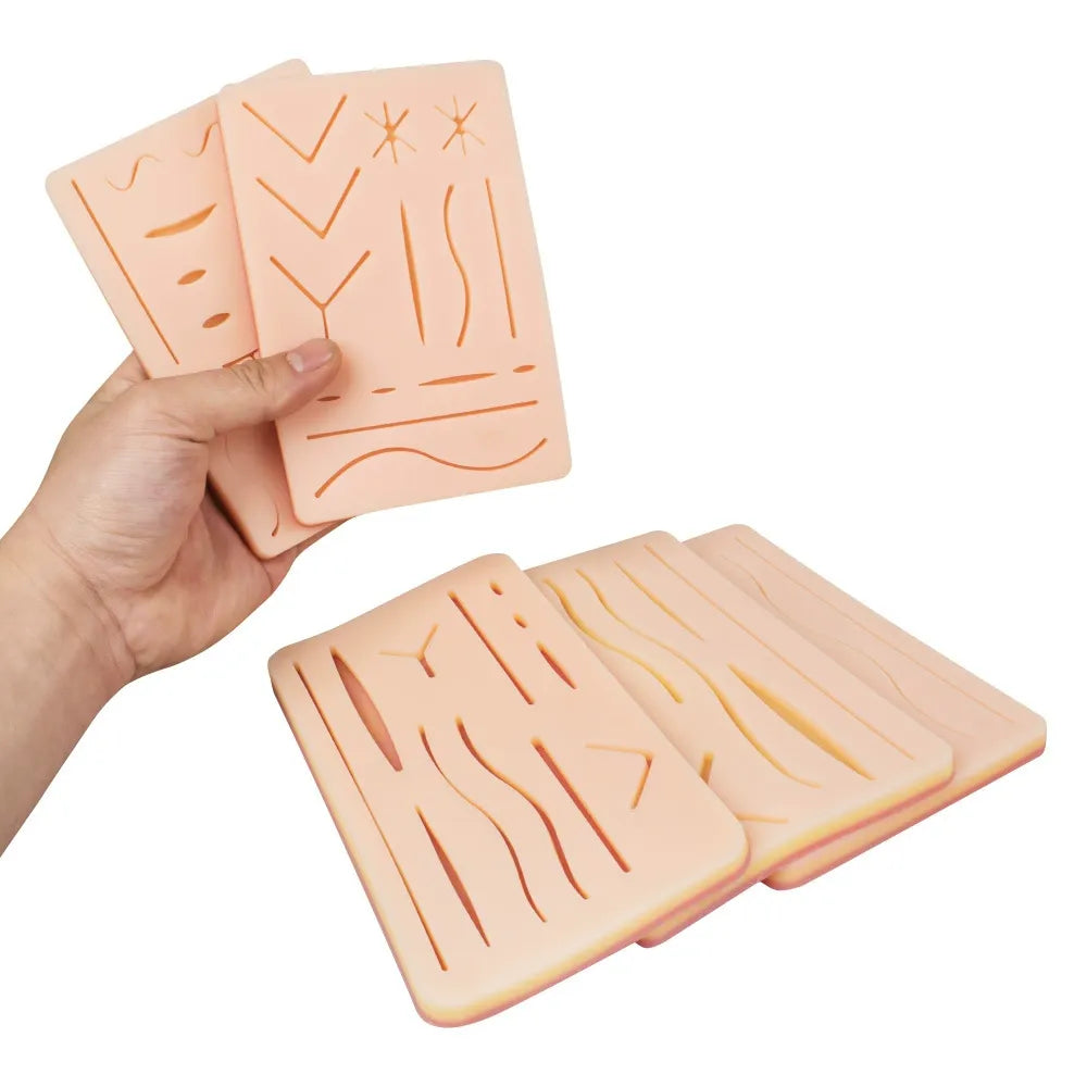 Suture Practice Silicone Skin Pads | Wound Closure Training Module Set (5 Models)
