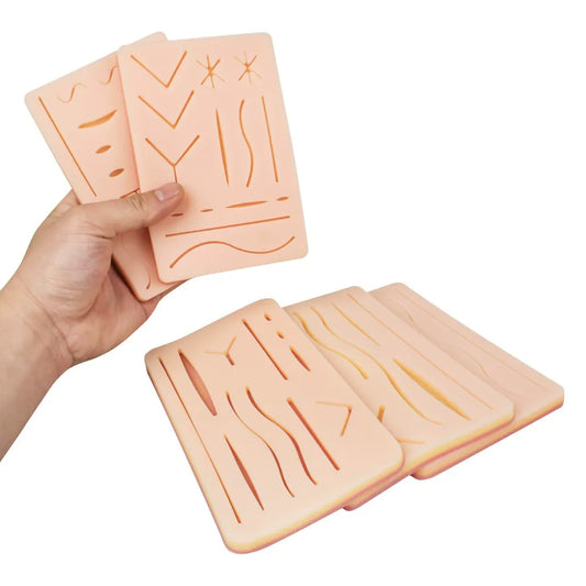 Suture Practice Silicone Skin Pads | Wound Closure Training Module Set (5 Models)