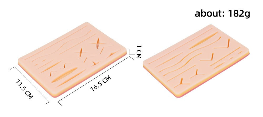 Suture Practice Silicone Skin Pads | Wound Closure Training Module Set (5 Models)