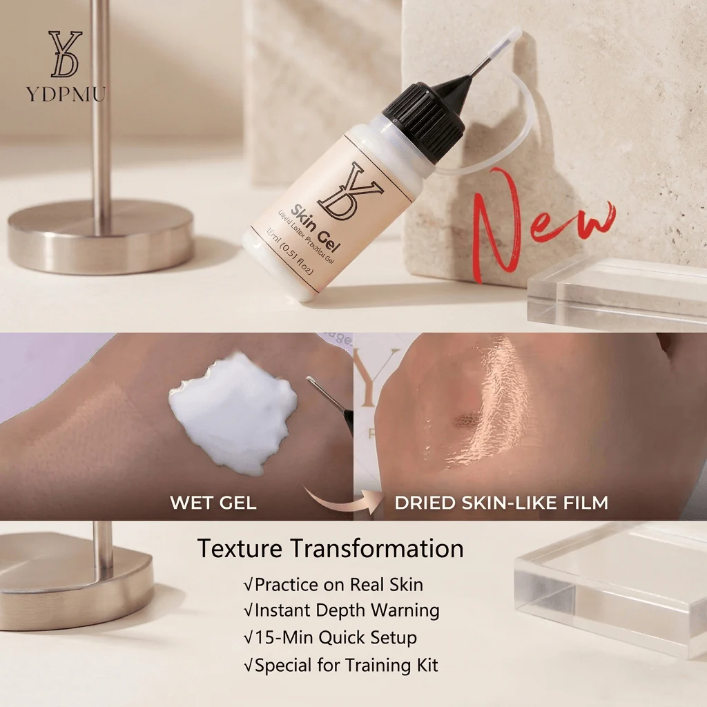 YD Skin Gel – Liquid Latex PMU Practice Gel | Professional Skin Simulation Training Gel (15ml)