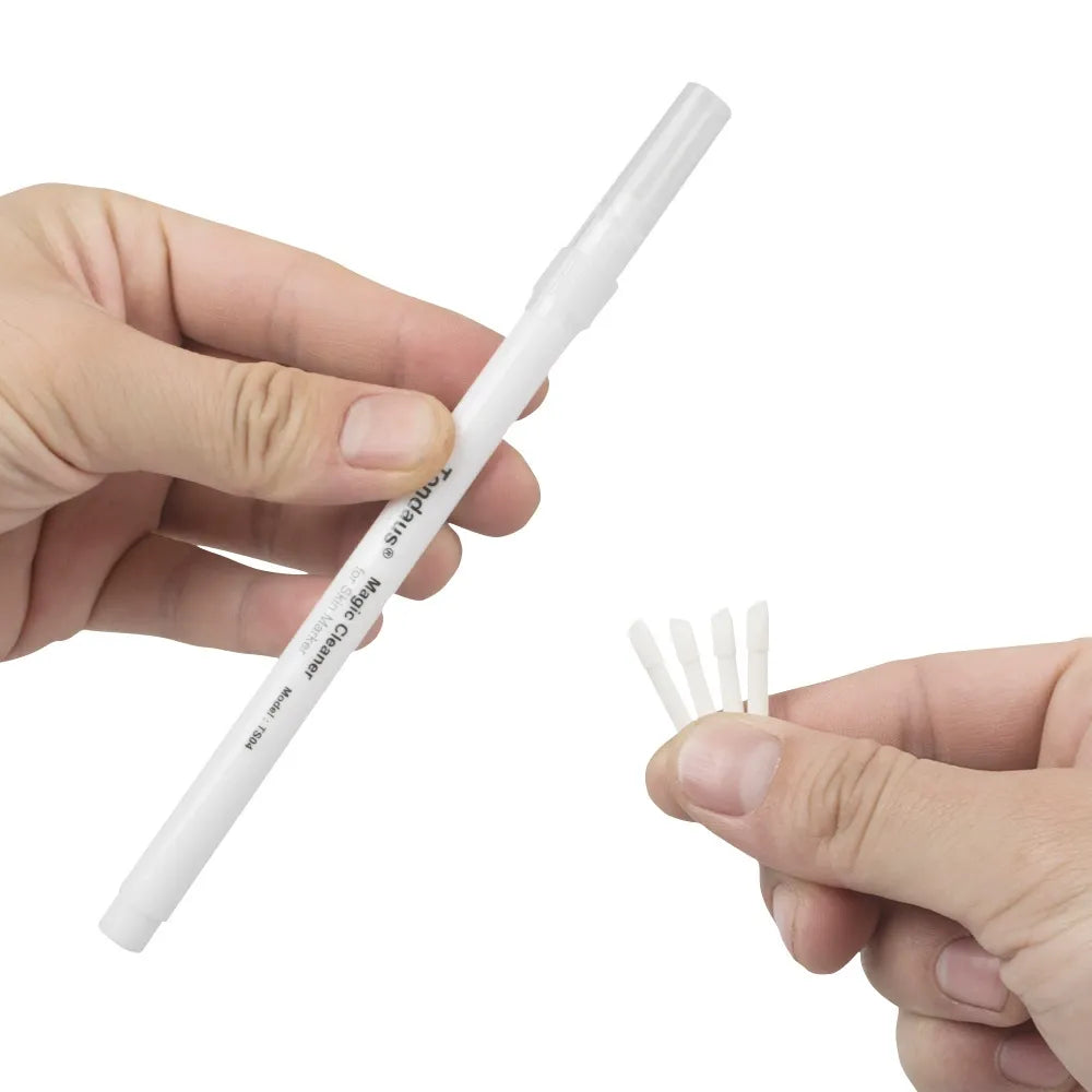 Tondaus Magic Cleaner for Skin Marker – PMU Mapping Mark Remover with 4 Replacement Tips