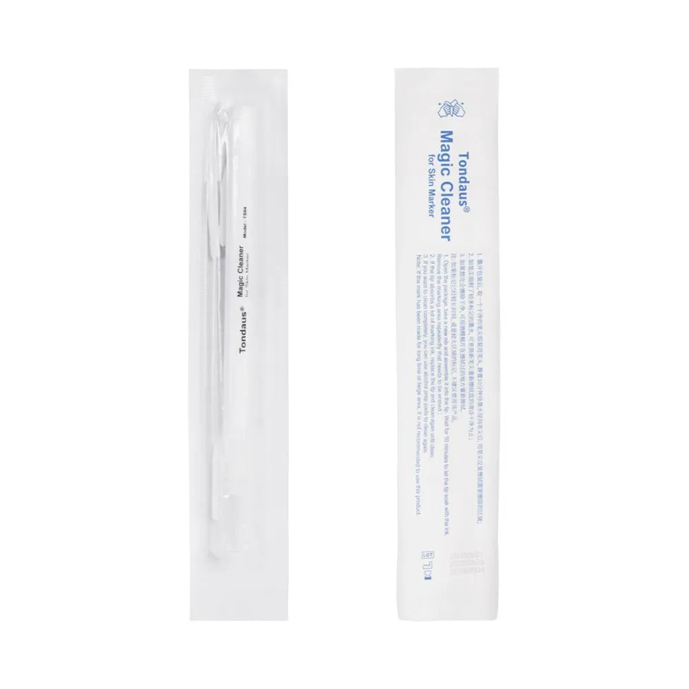 Tondaus Magic Cleaner for Skin Marker – PMU Mapping Mark Remover with 4 Replacement Tips