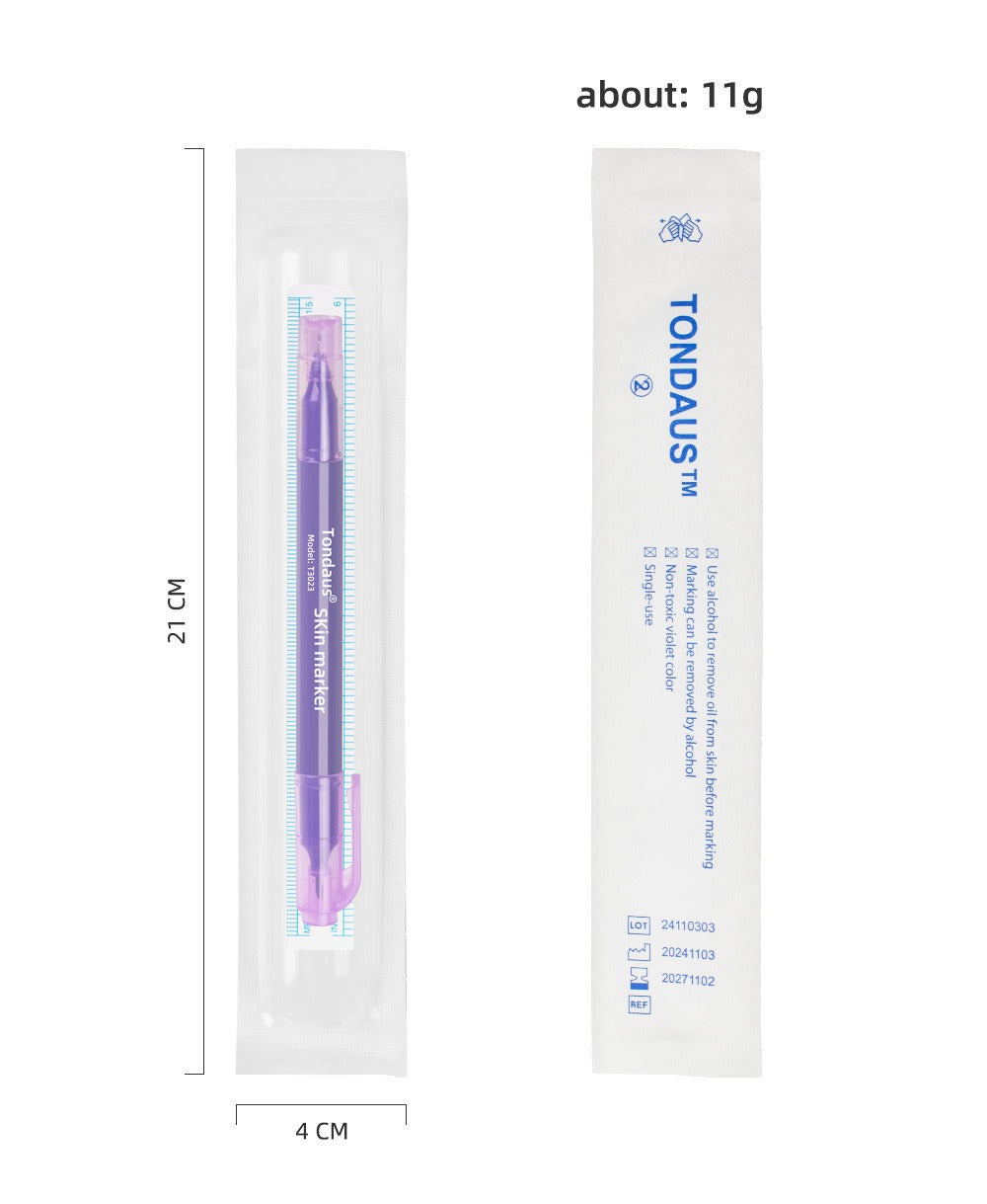 Tondaus Professional PMU Skin Marker Pen – 0.5mm / 1.0mm Single & Dual Tip Mapping Pens