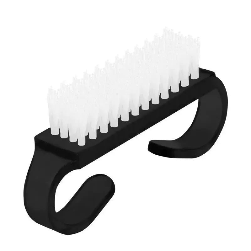 Translucent Nail Cleaning Brush – Mini Horn Handle Nail Brush for Manicure & Beauty Care