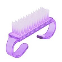 Translucent Nail Cleaning Brush – Mini Horn Handle Nail Brush for Manicure & Beauty Care