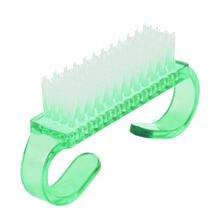 Translucent Nail Cleaning Brush – Mini Horn Handle Nail Brush for Manicure & Beauty Care
