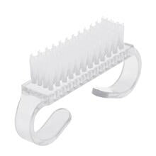 Translucent Nail Cleaning Brush – Mini Horn Handle Nail Brush for Manicure & Beauty Care