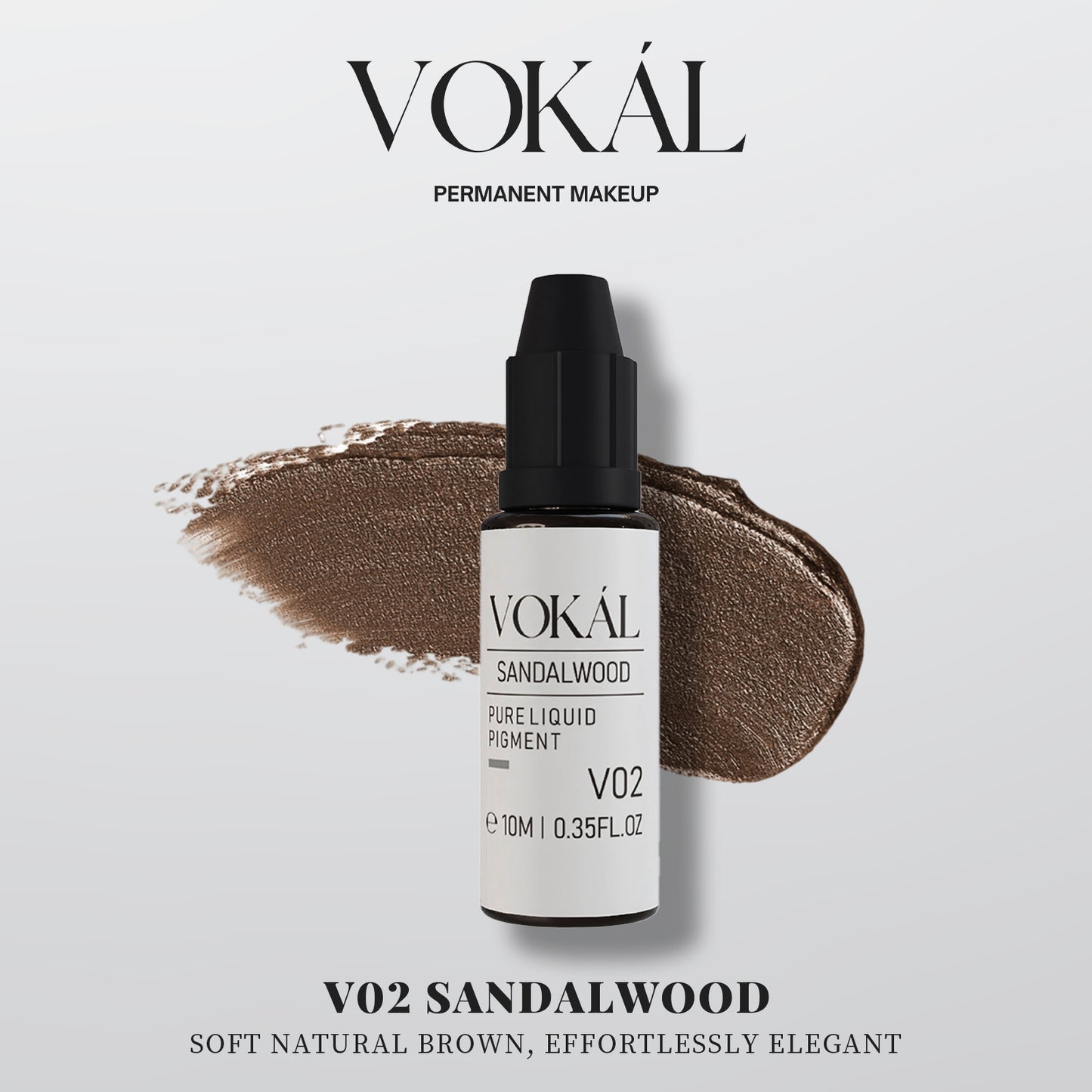 VOKÁL™ V02 Sandalwood – Water-Based Brow Pigment (10ml)