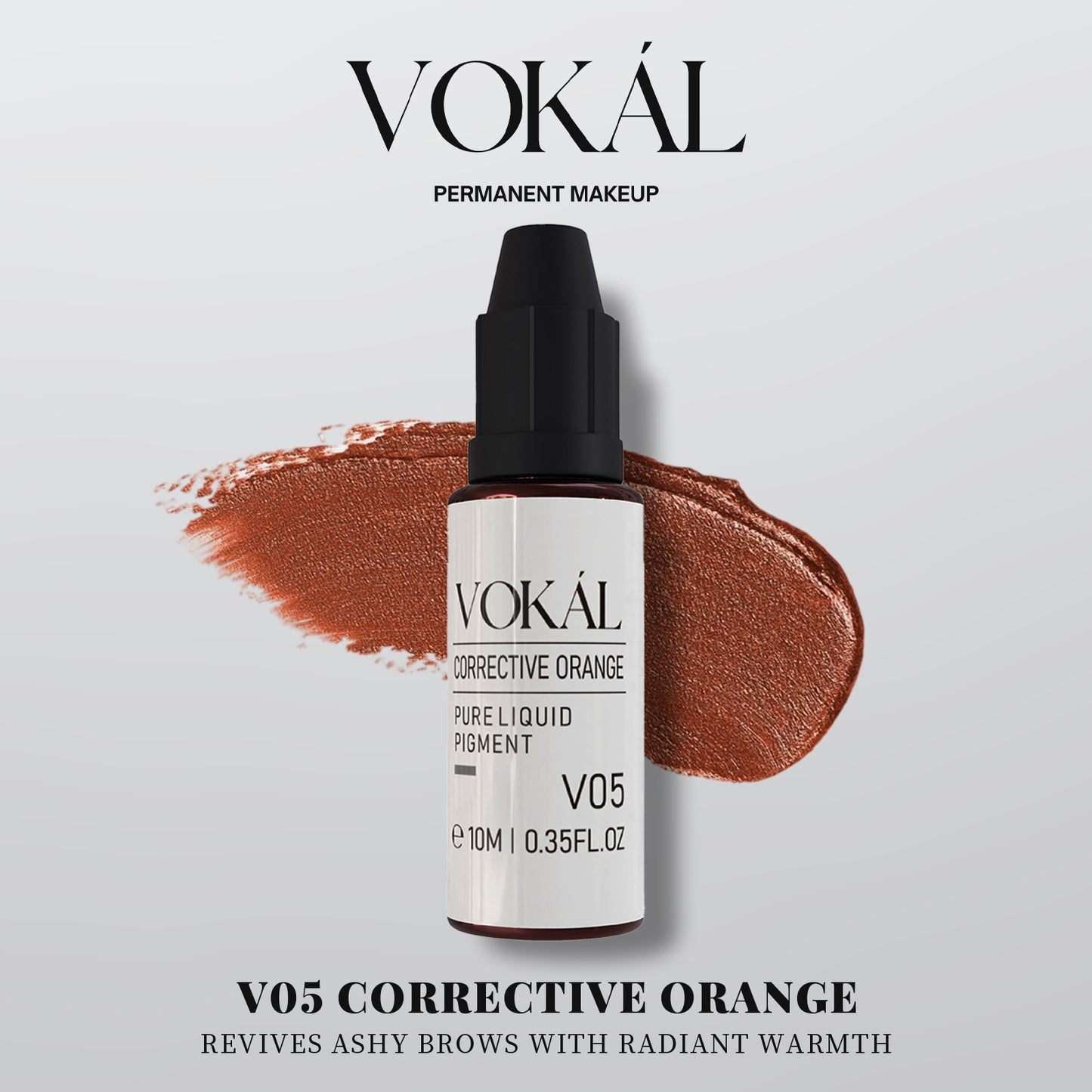 VOKÁL™ V05 Corrective Orange – Water-Based Brow Pigment (10ml)
