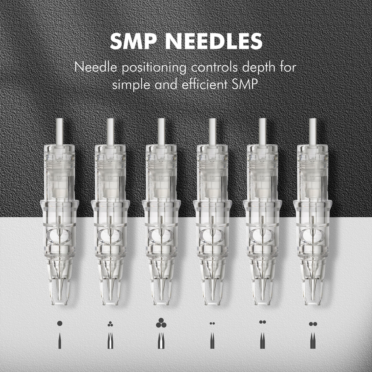 V6 SMP Needle Cartridges – Patented Detachable Positioning Tip Sleeve, 10PCS/Box