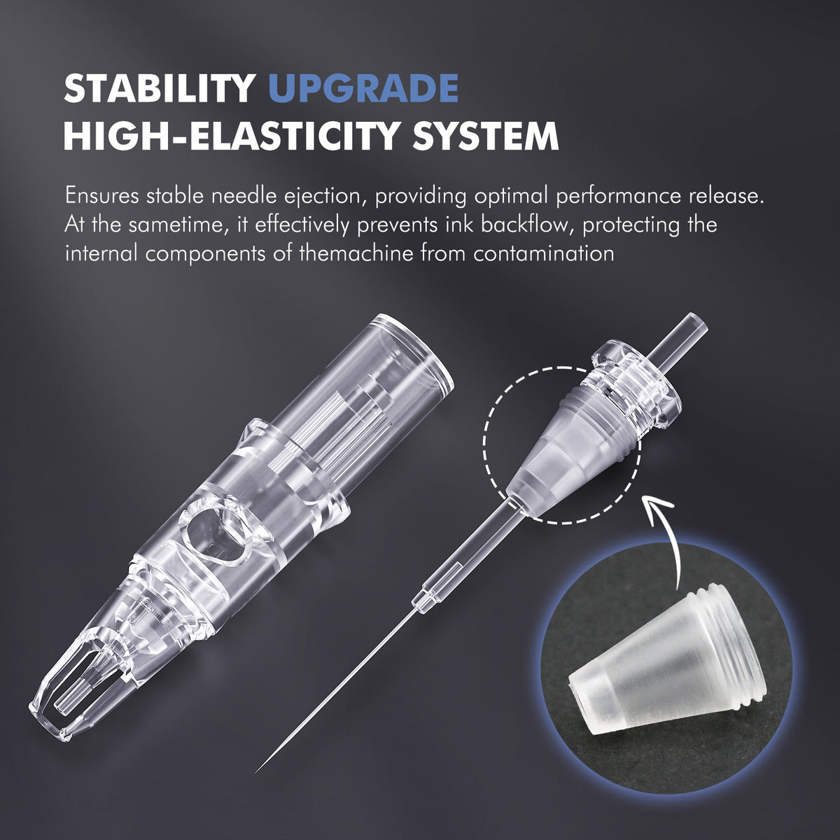 V6 SMP Needle Cartridges – Patented Detachable Positioning Tip Sleeve, 10PCS/Box