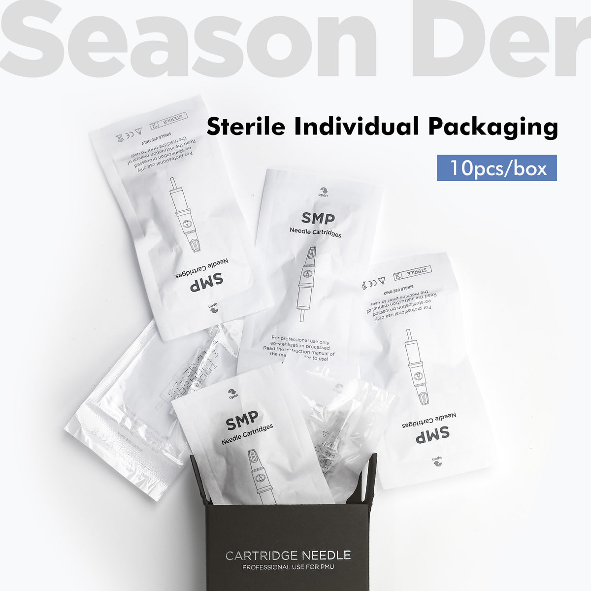 V6 SMP Needle Cartridges – Patented Detachable Positioning Tip Sleeve, 10PCS/Box
