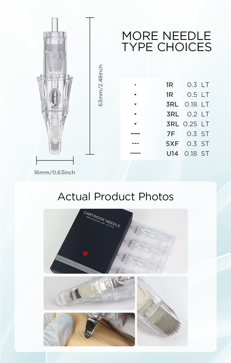 V6 Universal Needle Cartridge – 0.18 Ultra-Fine UX14/0.18-ST (10PCS/Box)