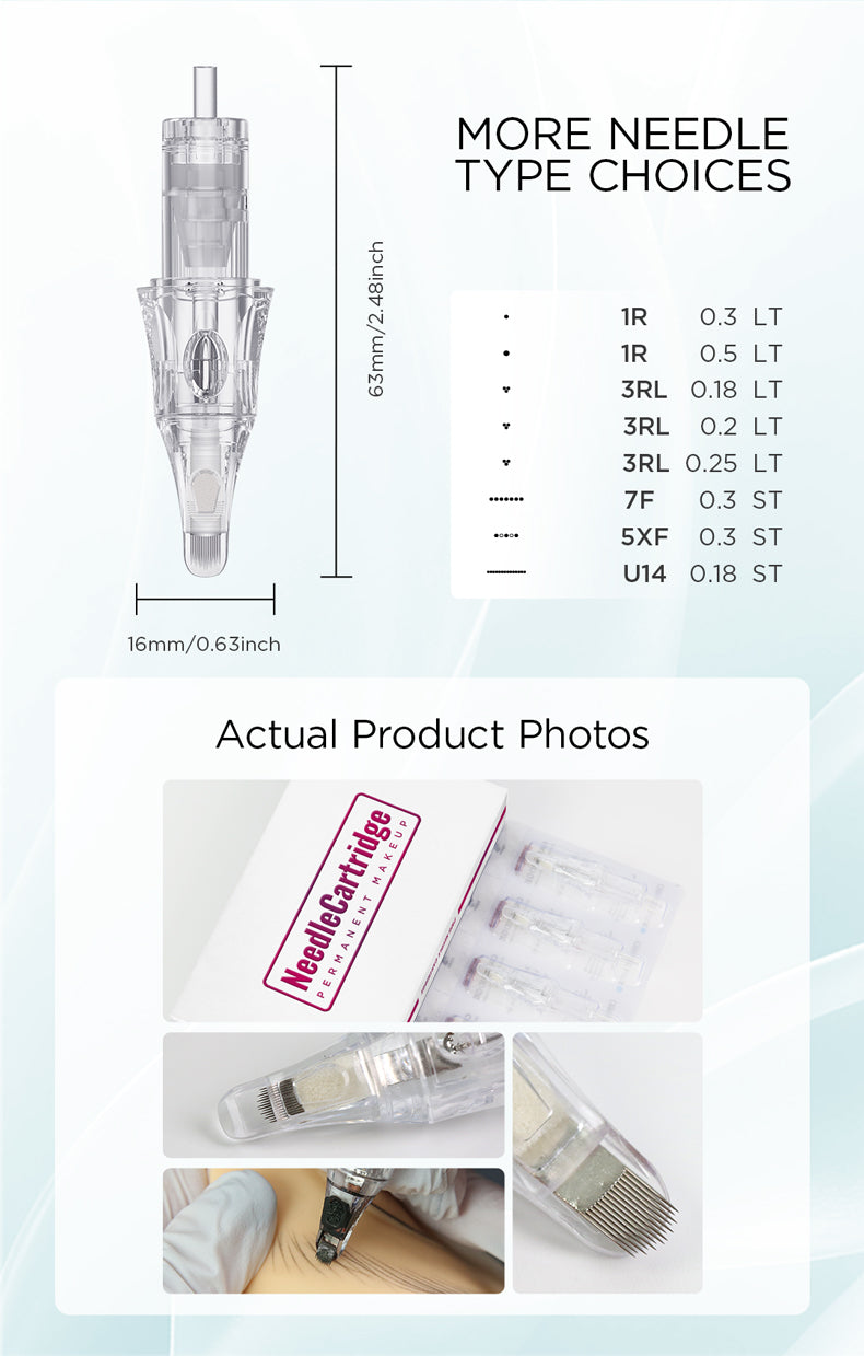 V6 Universal Needle Cartridge – 0.18 Ultra-Fine UX14/0.18-ST (10PCS/Box)