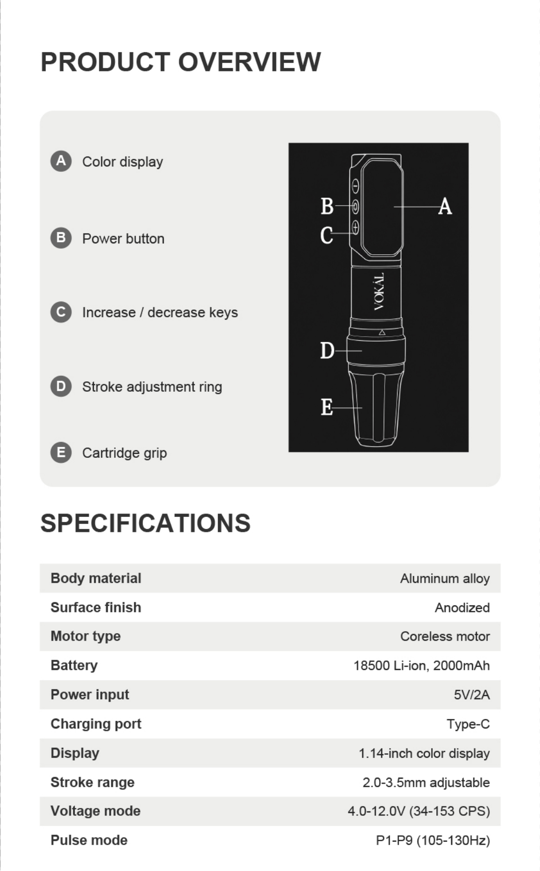VOKÁL™ PMU Wireless Machine – Model VK01