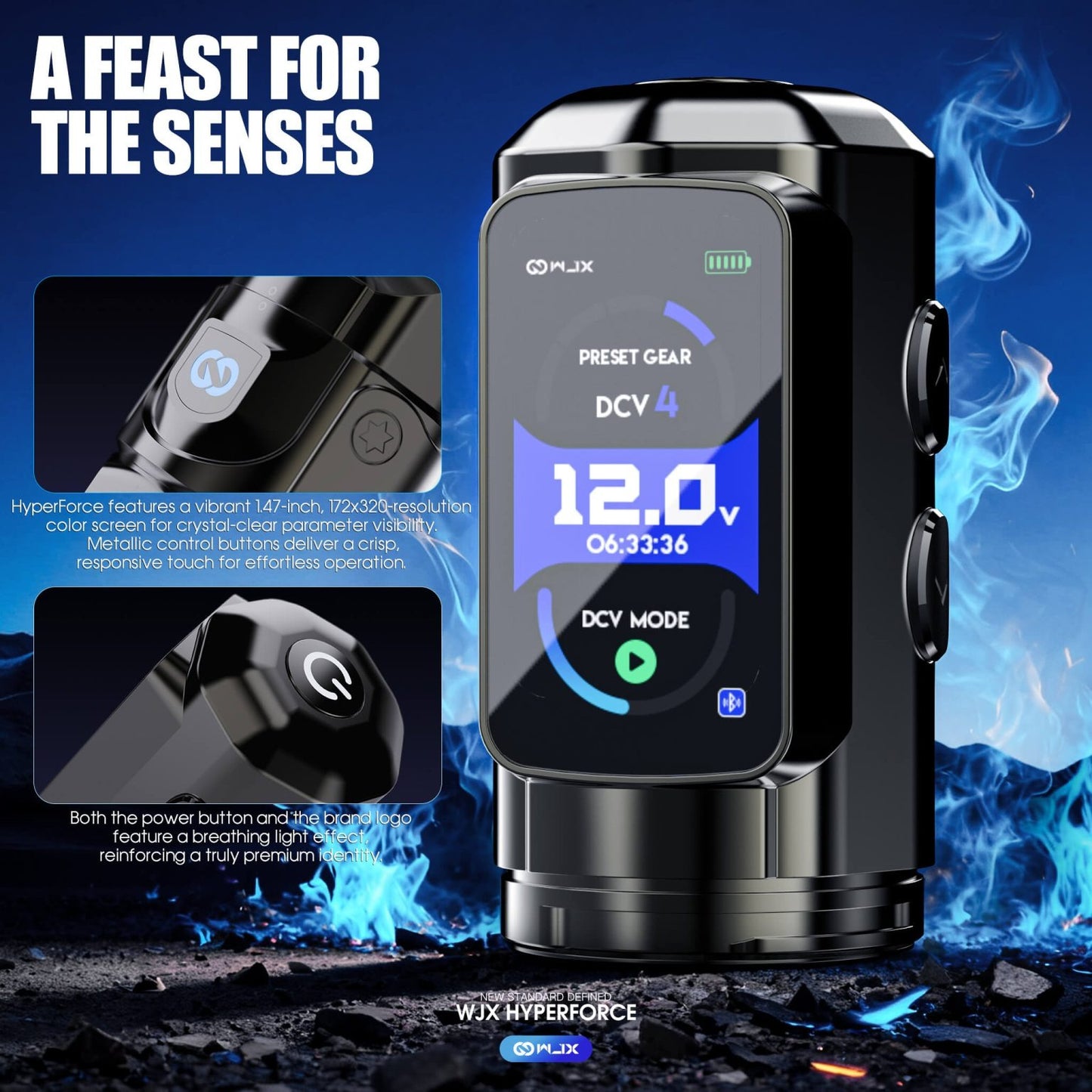 WJX HyperForce Wireless Tattoo Machine Pen Kit | 4.5mm Power Stroke Professional Tattoo Pen with FAULHABER Brushless Motor - Free Shipping