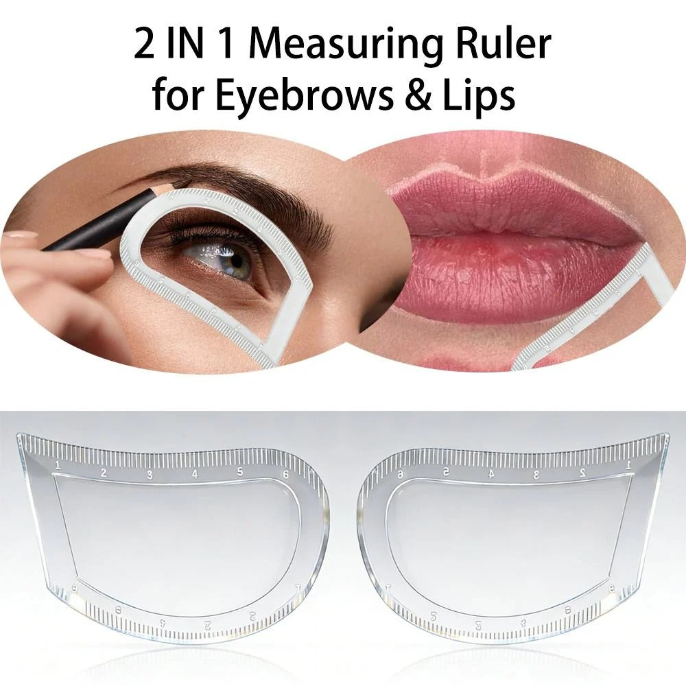 YD 2-in-1 Brow & Lip Measuring Ruler