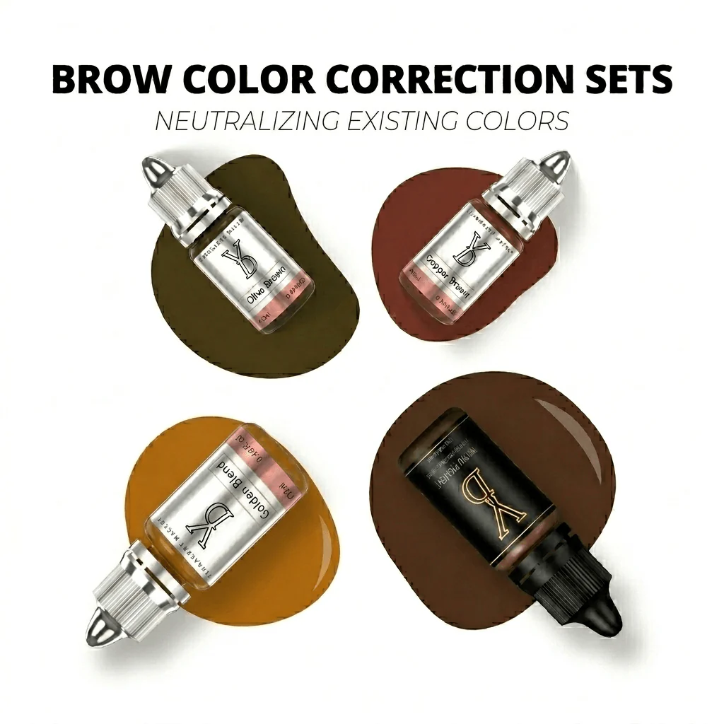 YD Brow Color Correction Pigment Set – Neutralizing Collection