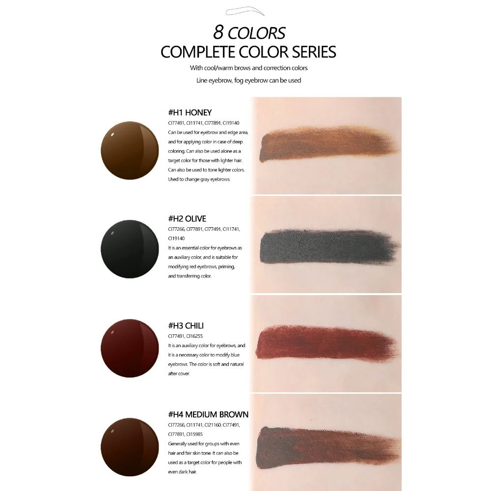 YD Hybrid Cream Pigment Set for Brows – Free Shipping
