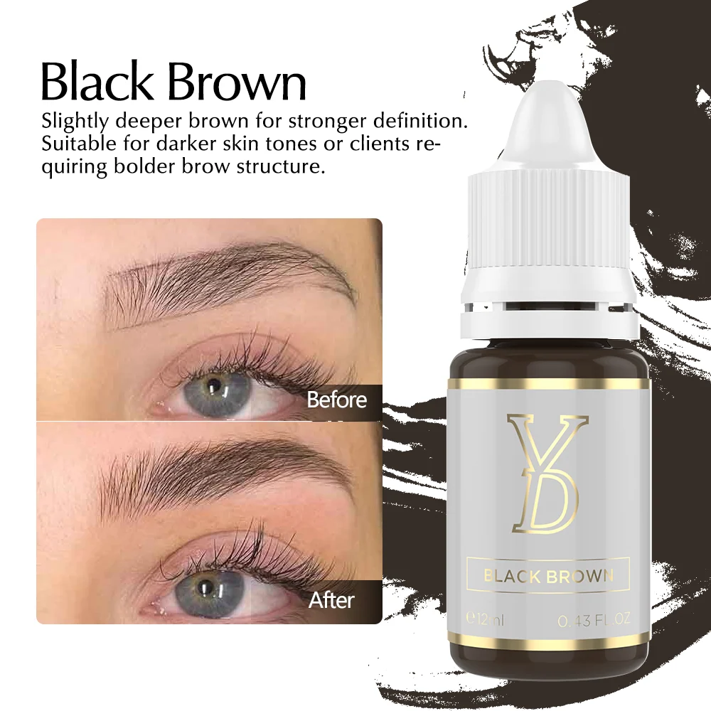 YD InoCream Inorganic Brow Pigment – 7 Colors | 12ml Professional PMU Pigment