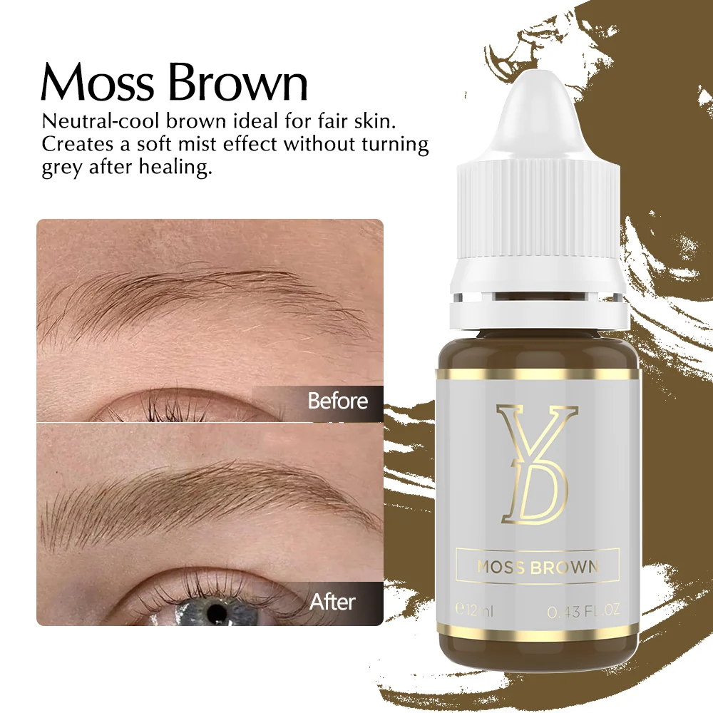 YD InoCream Inorganic Brow Pigment – 7 Colors | 12ml Professional PMU Pigment