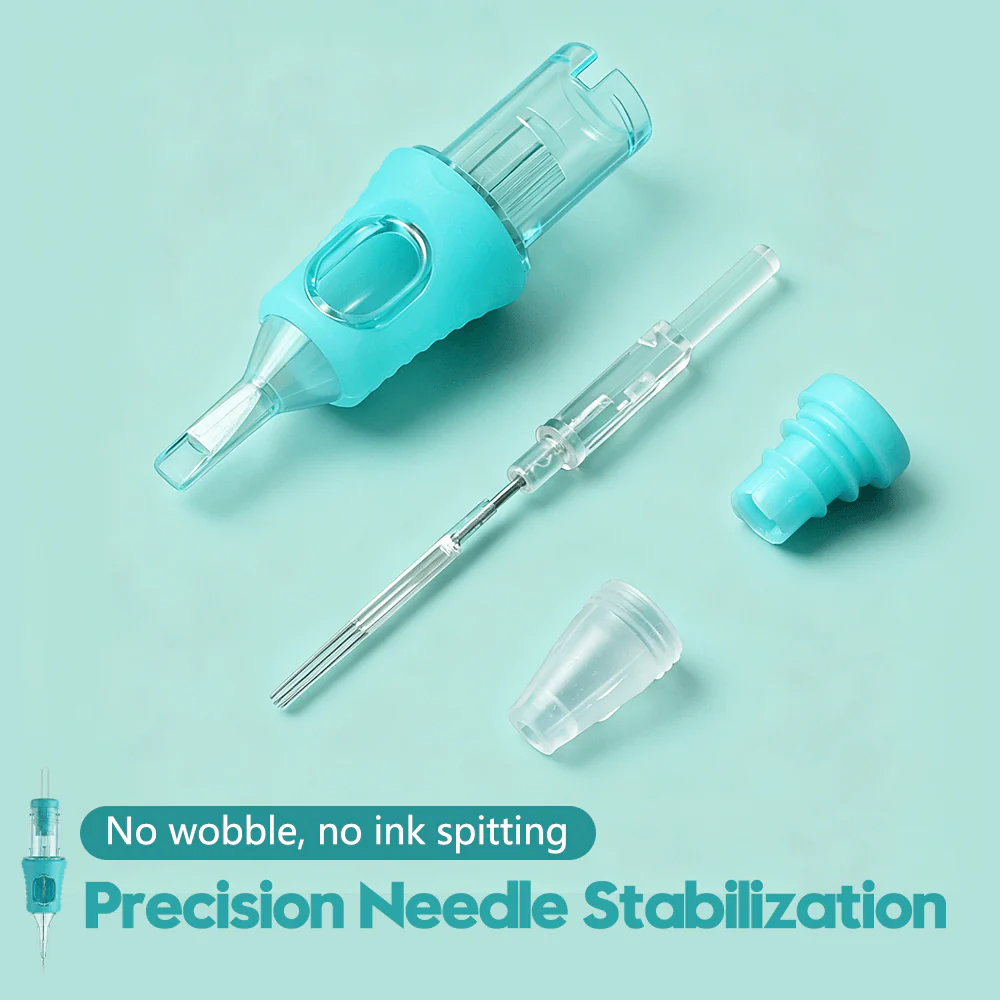 YD Mint Green Universal PMU Cartridge Needles – 10 Pieces/Box