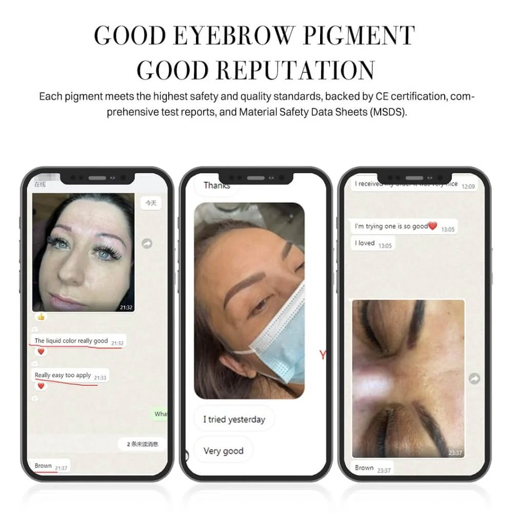 YD NANO Organic Liquid Pigments – Ombre Brows Set - Free Shipping