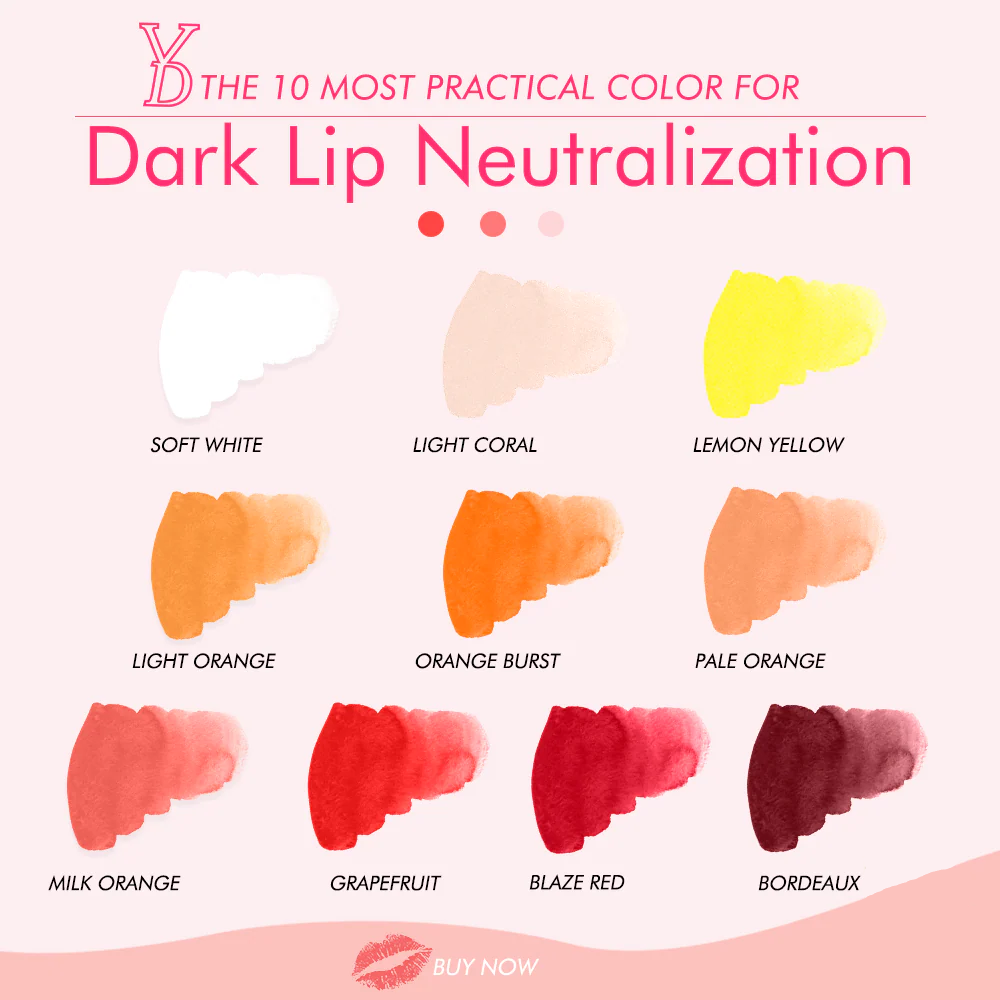 YD NEO Organic Dark Lip Neutralization Pigment Set – 10 × 6ml