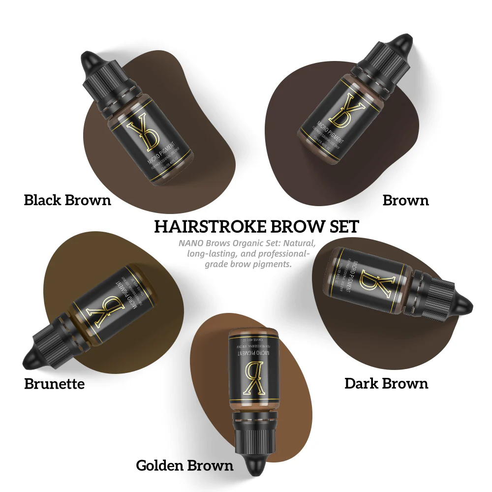 YD Nano Organic Liquid Pigment — Hairstroke Brow Set - Free Shipping