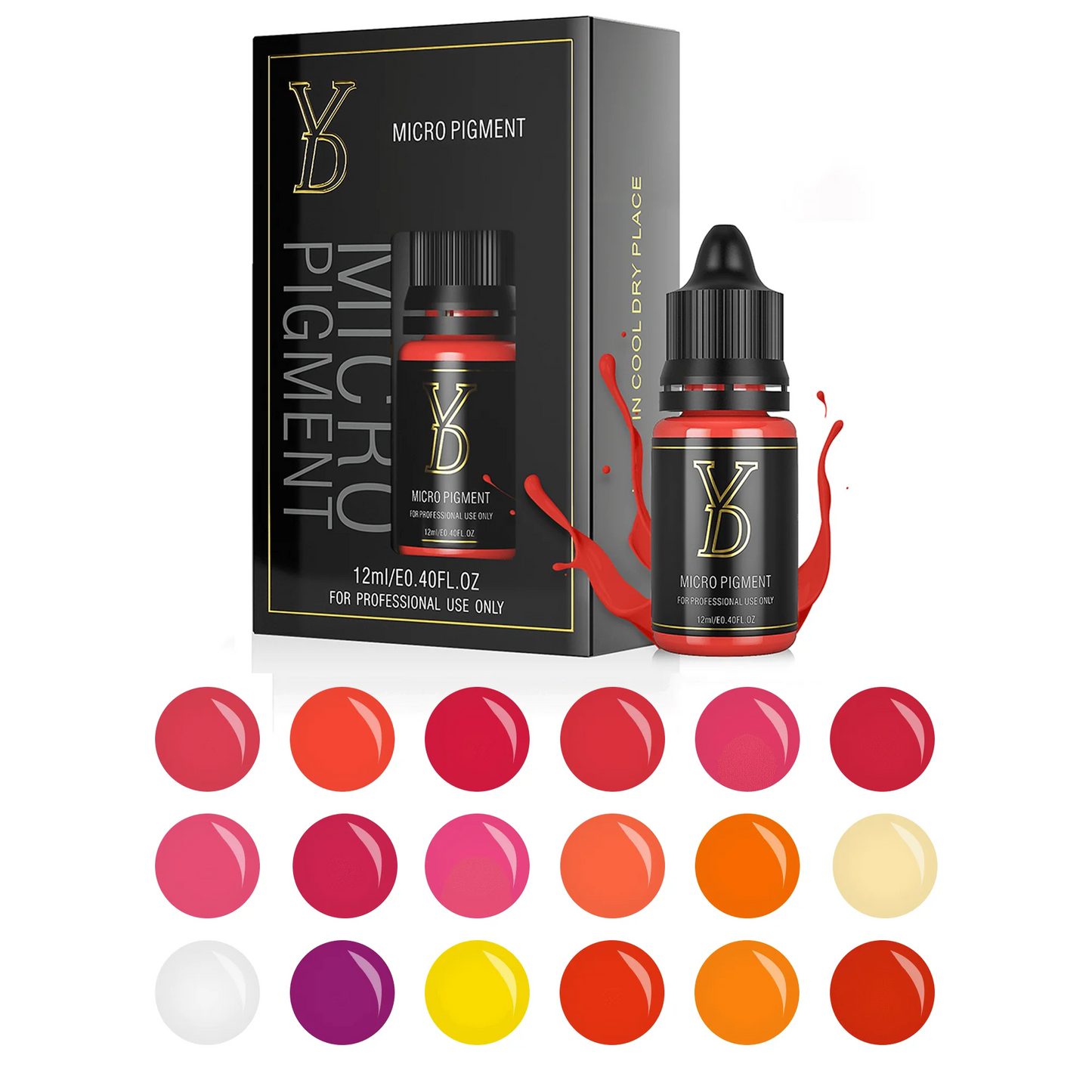 YD Nano Organic Liquid Pigments – Soft Lips Set - Free Shipping