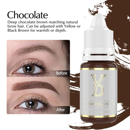 YD InoCream Chocolate Inorganic Eyebrow Pigment 12ml