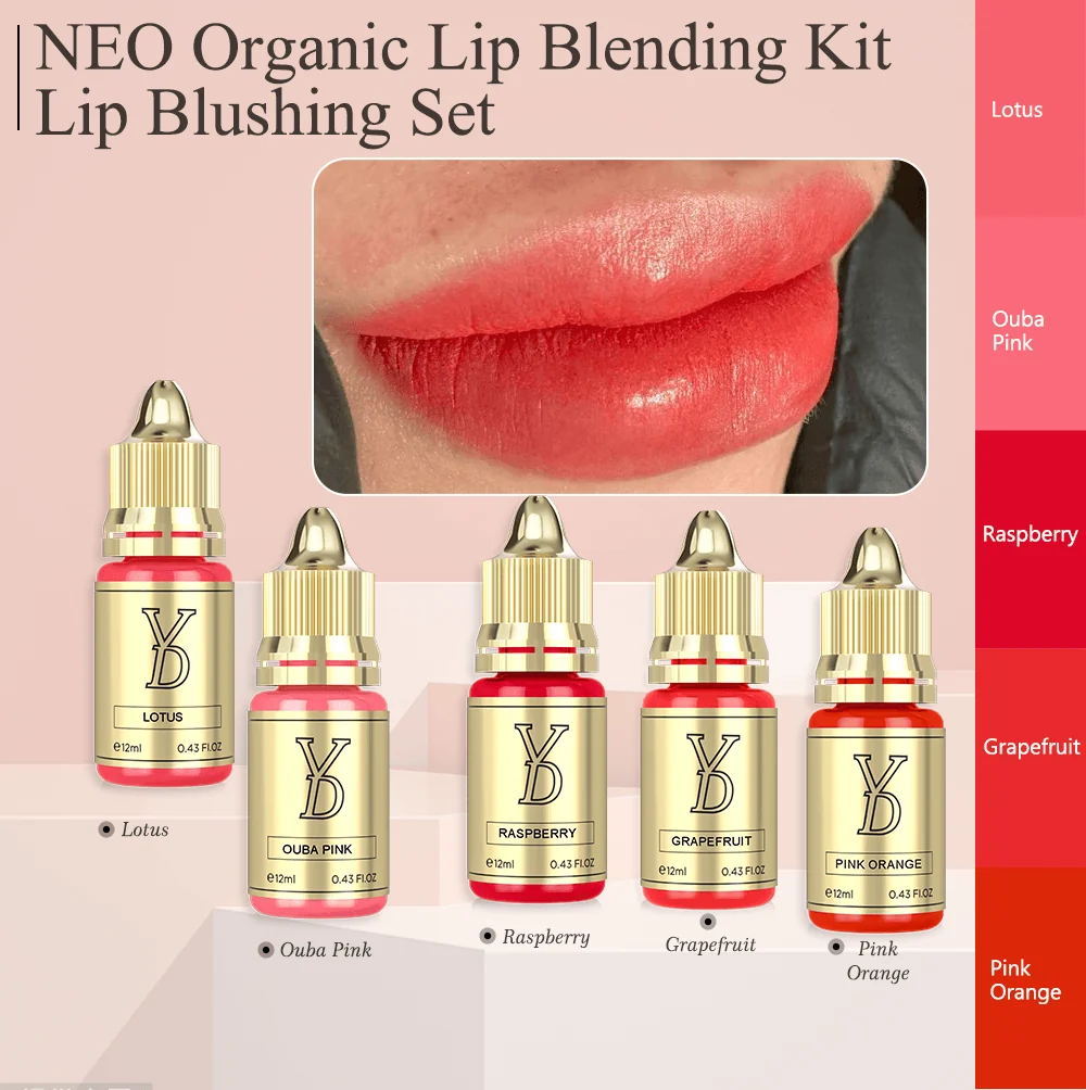 YD NEO Organic Lip Pigments – 25 Individual Shades, 12ml