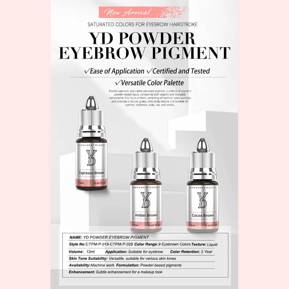 YD POWDER Hybrid Liquid Pigment for Scalp Micropigmentation (SMP)