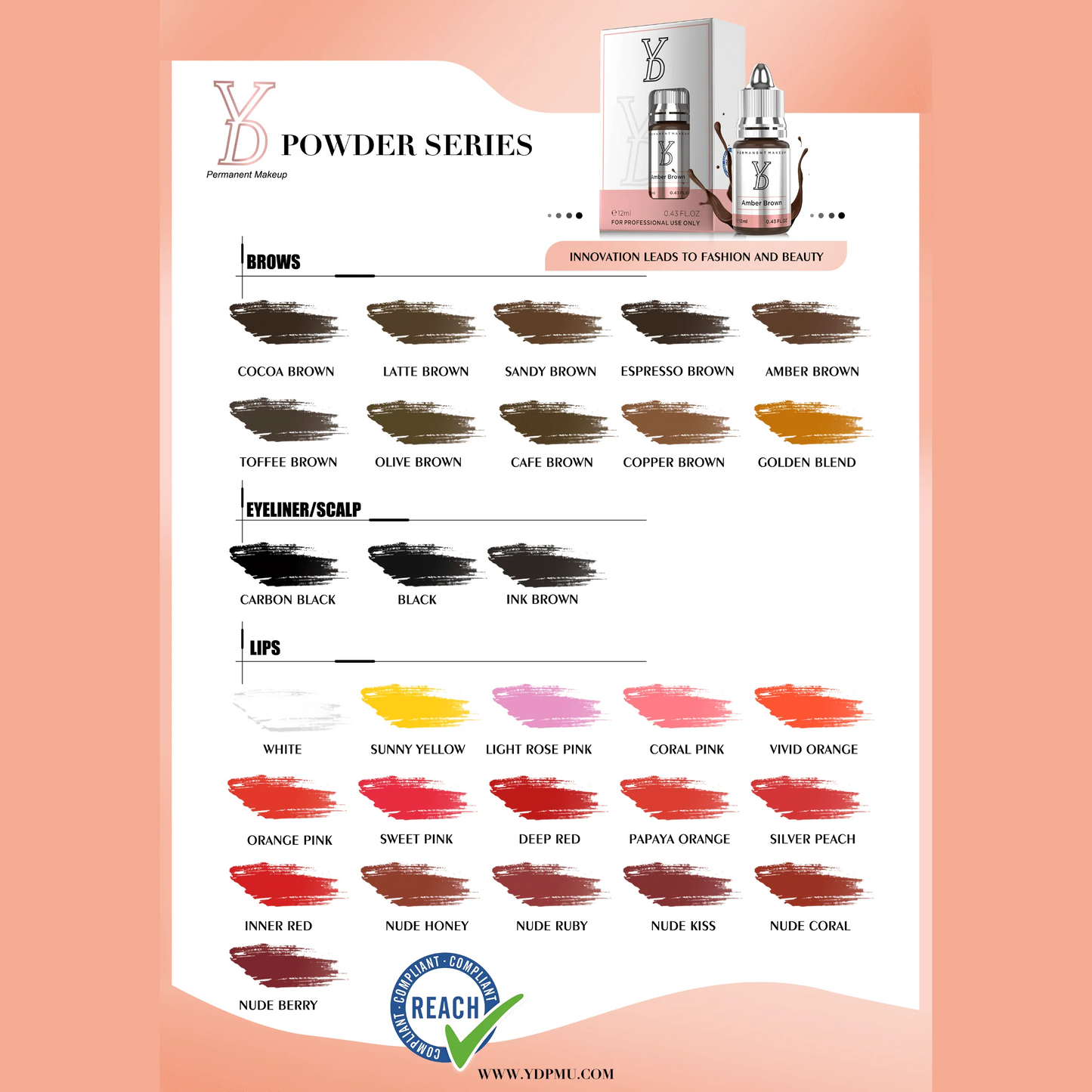 YD POWDER Hybrid Liquid Pigments – Enhancer Lips Set - Free Shipping