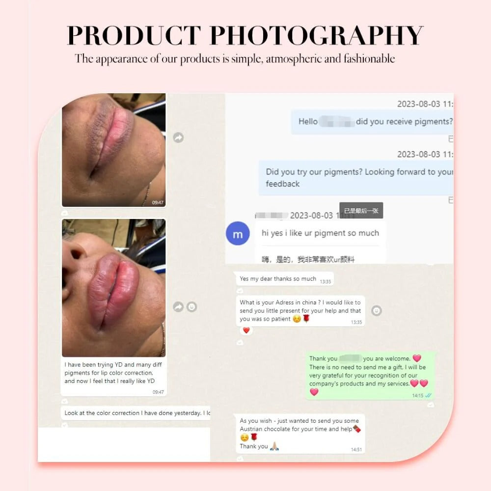 YD POWDER Hybrid Liquid Pigments – Enhancer Lips Set - Free Shipping