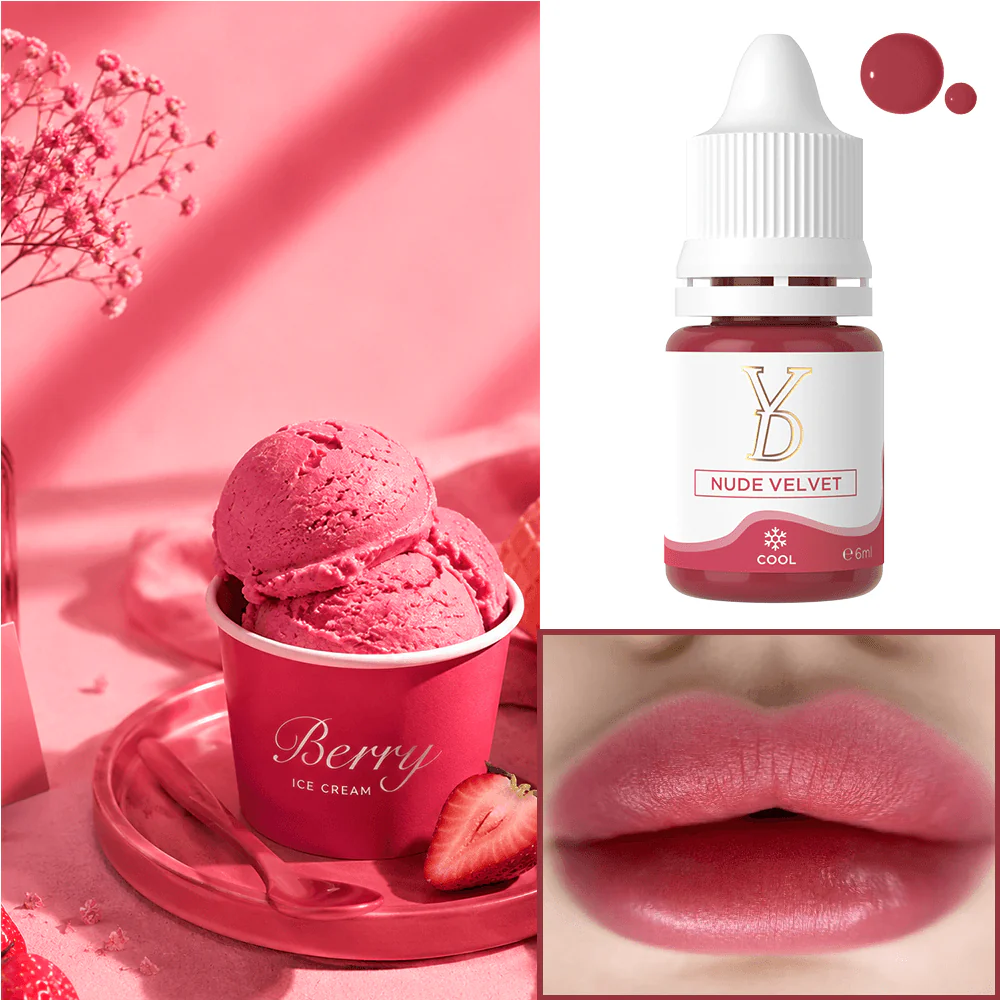 YD Powder Liquid Lip Pigments – 10 Nude Collection (6ml)