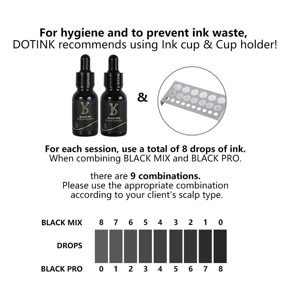 YD Professional BLACK PRO SMP Pigment 15ml