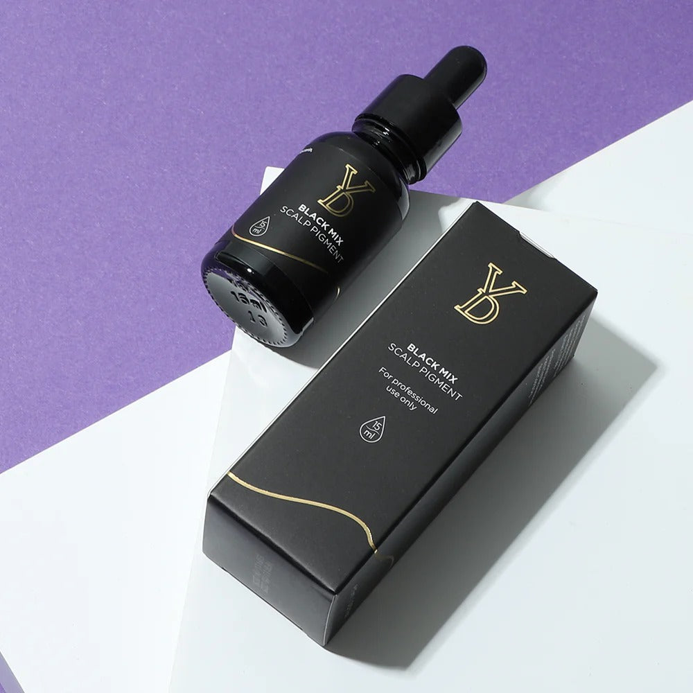 YD Professional Scalp Micropigmentation Pigments — BLACK MIX & BLACK PRO