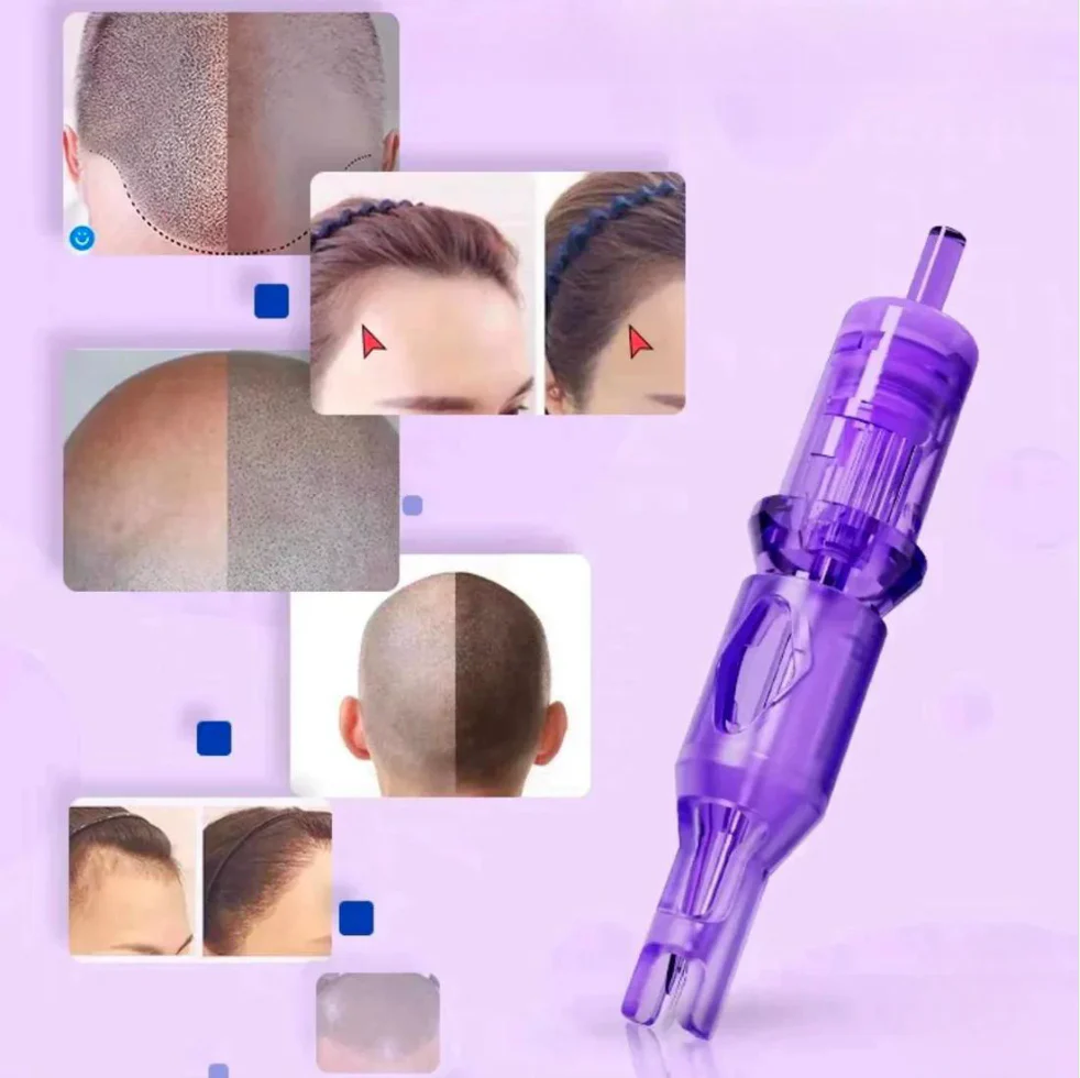 YD Purple Scalp Needle SMP Cartridges with Guard | 20 PCS / Box