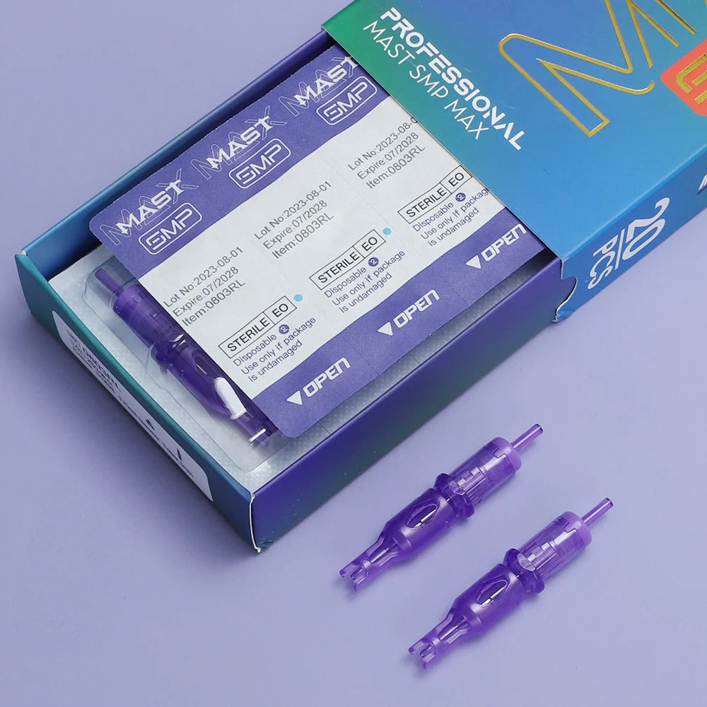 YD Purple Scalp Needle SMP Cartridges with Guard | 20 PCS / Box