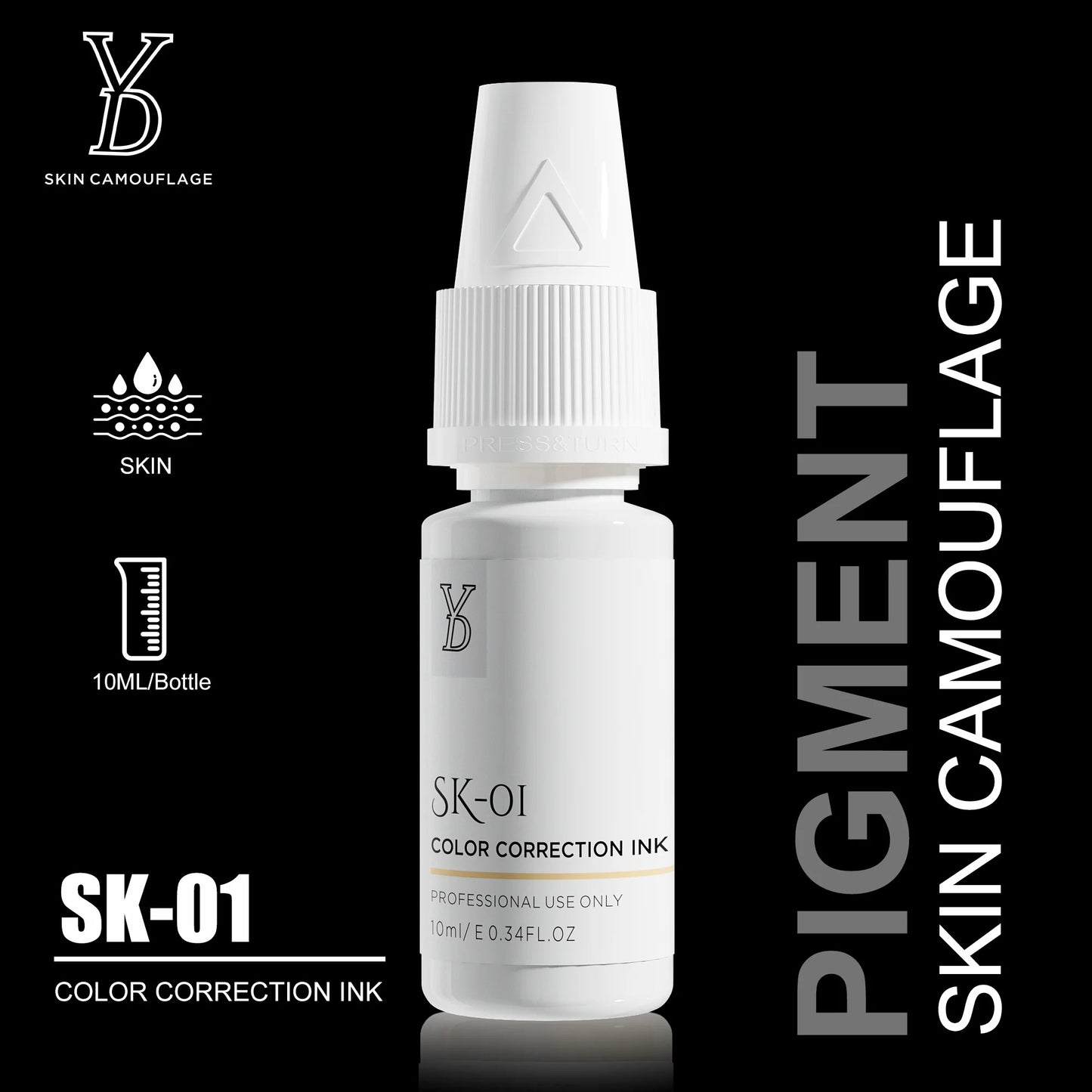 YD Skin Camouflage Pigments – 20 Professional Skin Tone Shades